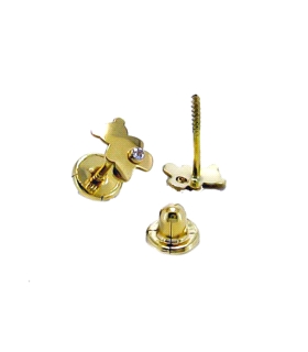 PENDIENTE OSITO ORO 1ª LEY 4 X 5,5 MM ZI