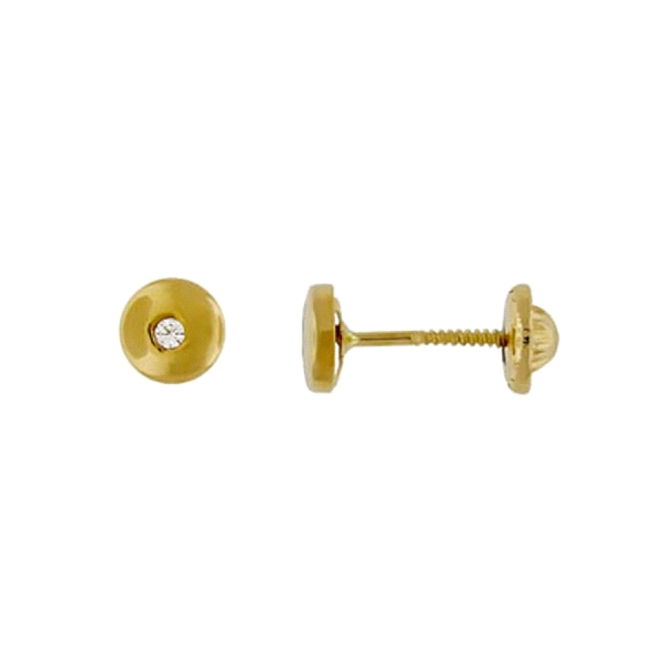 PENDIENTES BEBÉ BRILLANTES ORO 1ª LEY