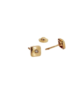 PENDIENTES BRILLANTES ORO PRIMERA LEY