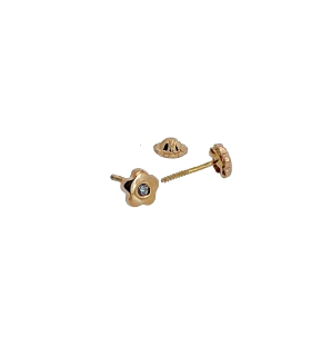 PENDIENTES BRILLANTES ORO PRIMERA LEY