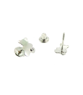PENDIENTE OSITO ORO 1ª LEY 5X7 ZIRCONOTA