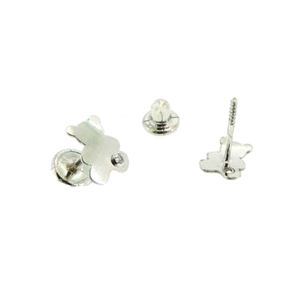PENDIENTE OSITO ORO 1ª LEY 5X7 ZIRCONOTA