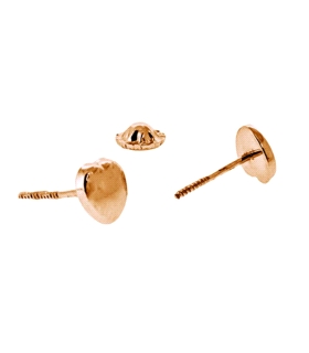 PENDIENTE CORAZON ORO 18 KTES. 5,50 MM