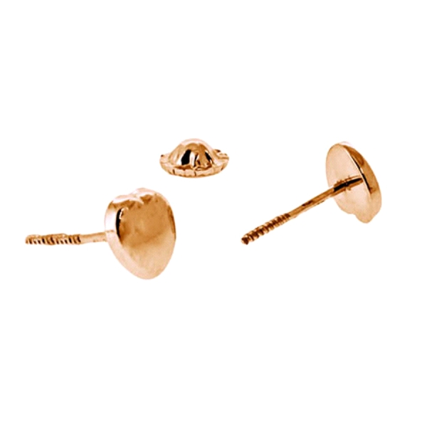 PENDIENTE CORAZON ORO 18 KTES. 5,50 MM