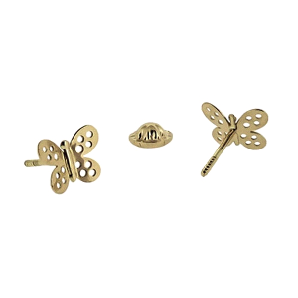 PENDIENTE MARIPOSA ORO 1ª LEY 7,80 X 5,8