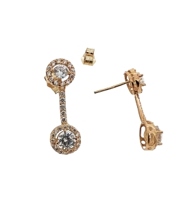 PENDIENTE CLASICO ORO 18 KTES. 8.50 MM.