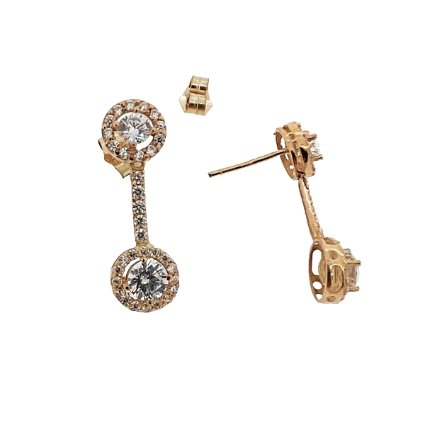 PENDIENTE CLASICO ORO 18 KTES. 8.50 MM.