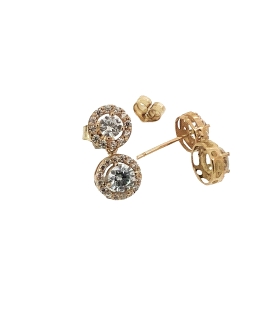 PENDIENTE CLASICO ORO 18 KTES. 8.50 MM.