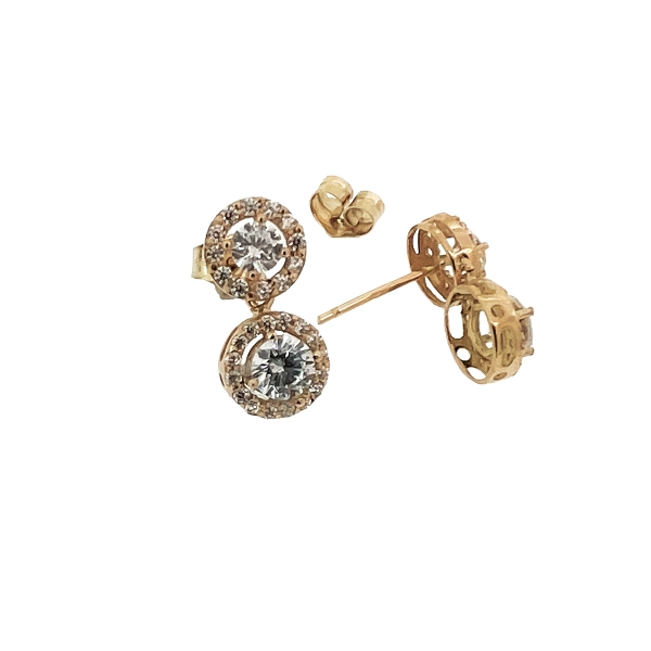 PENDIENTE CLASICO ORO 18 KTES. 8.50 MM.