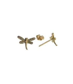 PENDIENTE LIBÉLULA ORO 18 KTES. 7 X 9.50