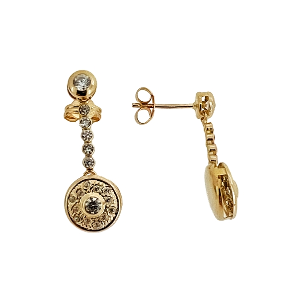 PENDIENTE NOVIA ORO 18 KTES. 24 MM