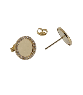 PENDIENTES MUJER ORO PRIMERA LEY 10 MM