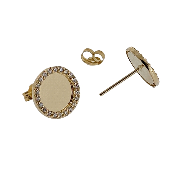 PENDIENTES MUJER ORO PRIMERA LEY 10 MM