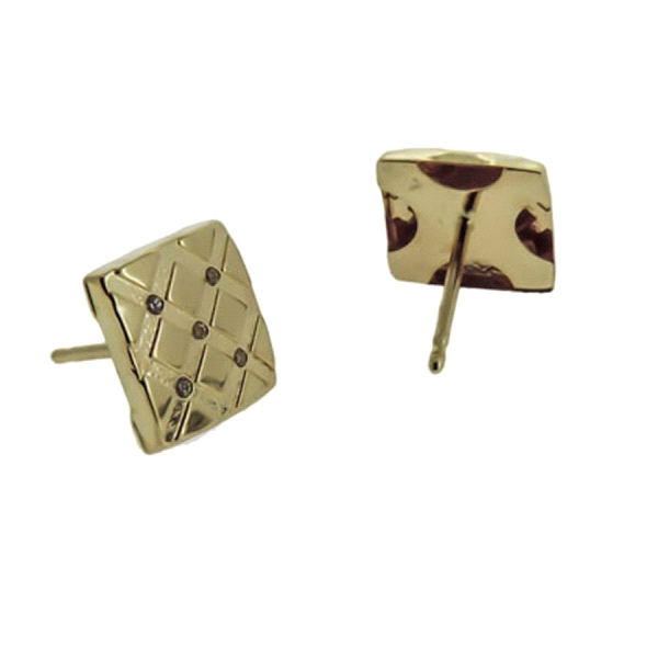 PENDIENTE JUVENIL ORO 1ª LEY 7,7 X 7,7