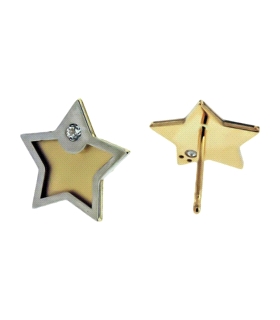 ESTRELLA PENDIENTE ORO 1ªLEY 9,50 X 1 MM