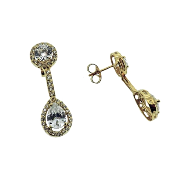 PENDIENTE CLASICO NOVIA ORO 18 KTES.