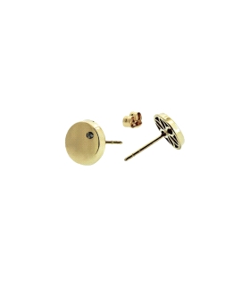 PENDIENTE REDONDO ORO 1ª LEY 8 MM