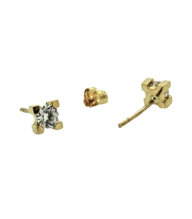 PENDIENTES MUJER ORO PRIMERA LEY 4.8X4.8