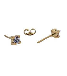PENDIENTES MUJER ORO PRIMERA LEY 3.9X3.9