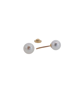 PENDIENTE PERLA MUJER ORO 18 KTES. 6.50