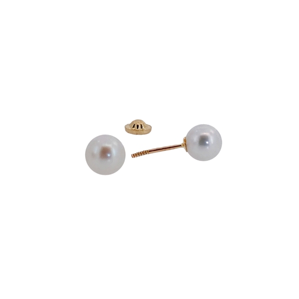 PENDIENTE PERLA MUJER ORO 18 KTES. 6.50