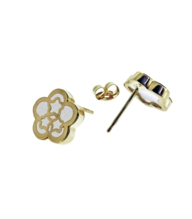 FLOR PENDIENTE NACAR ORO 1ª LEY 8,50 X 2