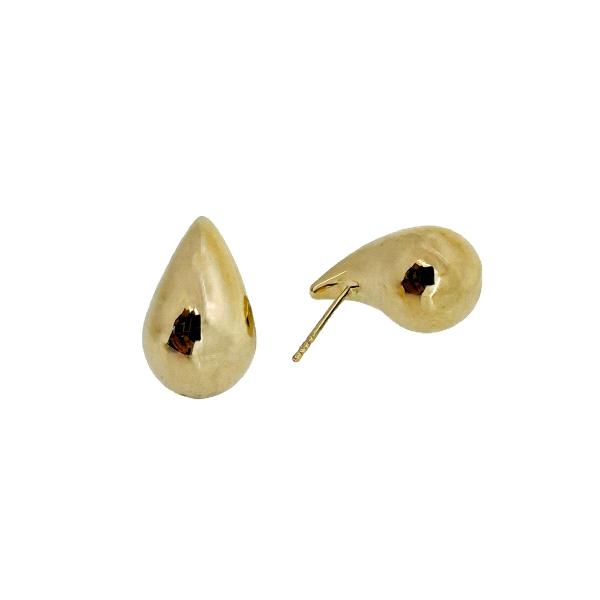 PENDIENTE GOTA DE AGUA BRILLO ORO 18 KTE