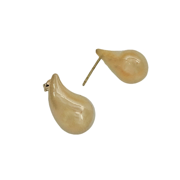 PENDIENTE GOTA DE AGUA BRILLO ORO 18 KTE