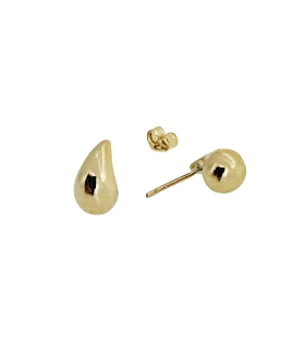 PENDIENTE GOTA DE AGUA ORO 18 KTES.