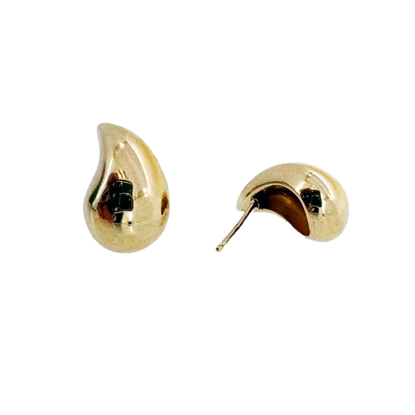 PENDIENTE GOTA DE AGUA BRILLO ORO 18 KTE