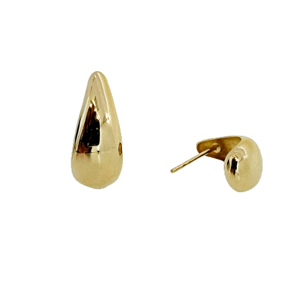 PENDIENTE LAGRIMA BRILLO ORO 18 KTES.
