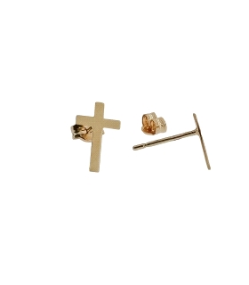 PENDIENTE CRUZ UNISEX ORO 18 KTES. 9.40