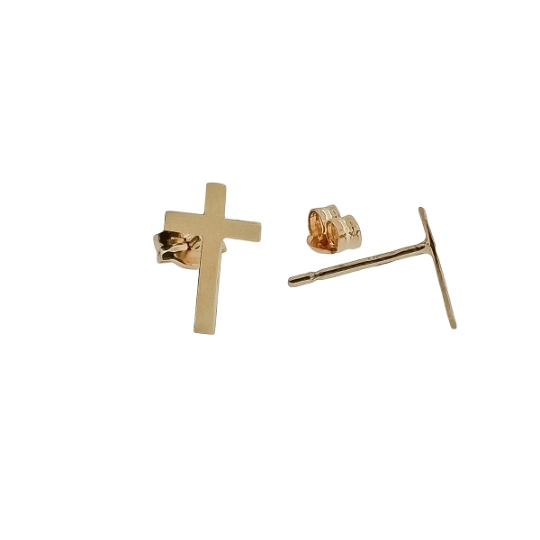 PENDIENTE CRUZ UNISEX ORO 18 KTES. 9.40