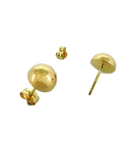 PENDIENTE MEDIA BOLA ORO 1ª LEY 8 MM
