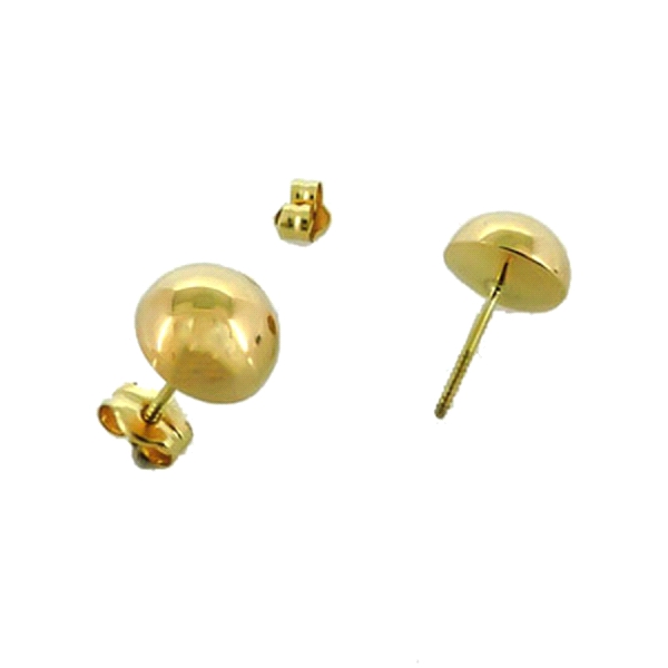 PENDIENTE MEDIA BOLA ORO 1ª LEY 8 MM