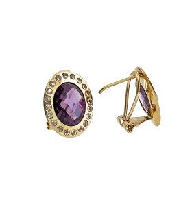 PENDIENTE CLASICO MUJER ORO 18 KTES. 15