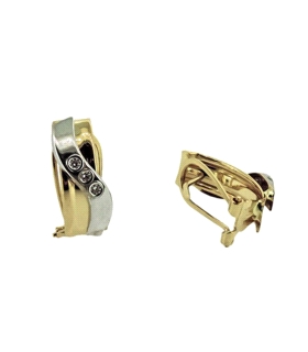 PENDIENTE OMEGA ORO 1ª LEY BICOLOR