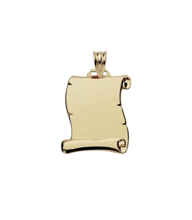 PERGAMINO BRILLO ORO 18 KTES. 18 X 14 MM