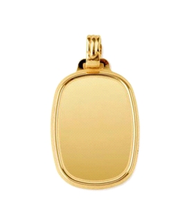 ORO 8.80% 750 PLATA 925 PLACA 29X21 OVAL