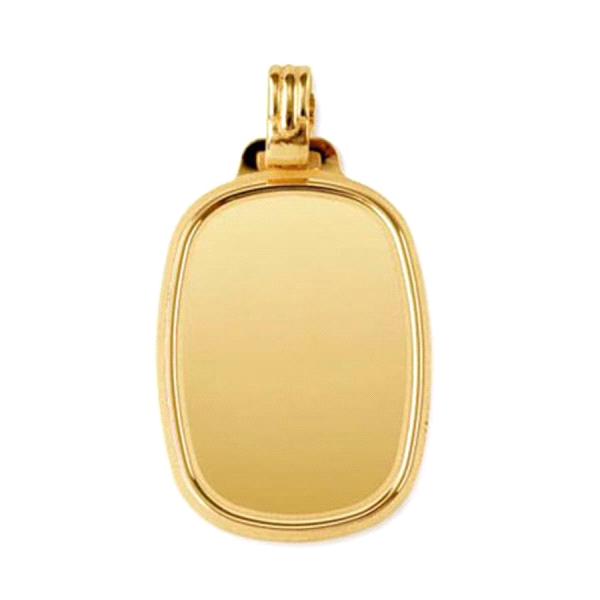 ORO 8.80% 750 PLATA 925 PLACA 29X21 OVAL