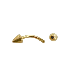 PIERCING LABIO CONO ORO 18 KTES. 3.50 -