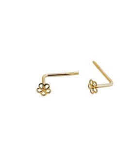 PIERCING NARIZ UNISEX ORO 18 KTES. FLOR