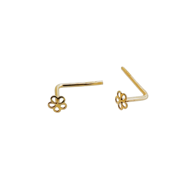 PIERCING NARIZ UNISEX ORO 18 KTES. FLOR