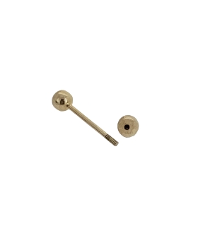 PIERCING LENGUA ORO 18 KTES. BOLA 5 MM,
