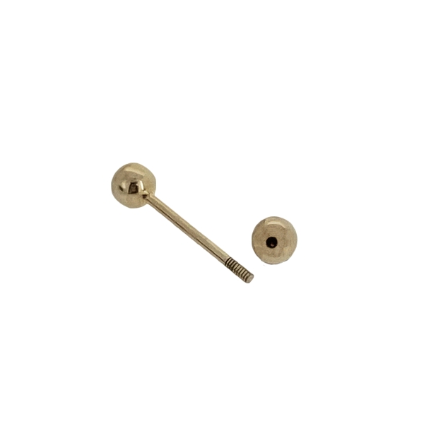 PIERCING LENGUA ORO 18 KTES. BOLA 5 MM,