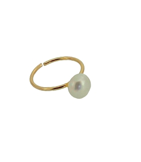 PIERCING NARIZ OREJA PERLA ORO 1ª LEY