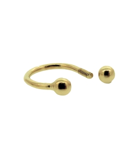 PIERCING NARIZ ORO PRIMERA LEY BOLAS 3