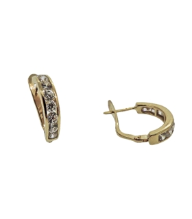 PENDIENTE AROS ORO 1ª LEY 15 X 2.30 MM
