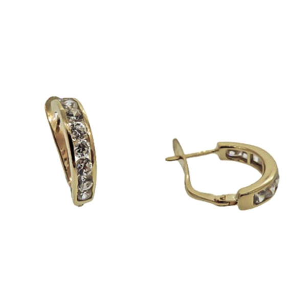PENDIENTE AROS ORO 1ª LEY 15 X 2.30 MM