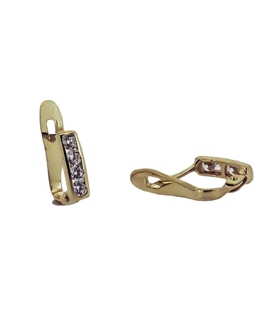 PENDIENTE RECIÉN ORO 1ª LEY 7 X 2 MM